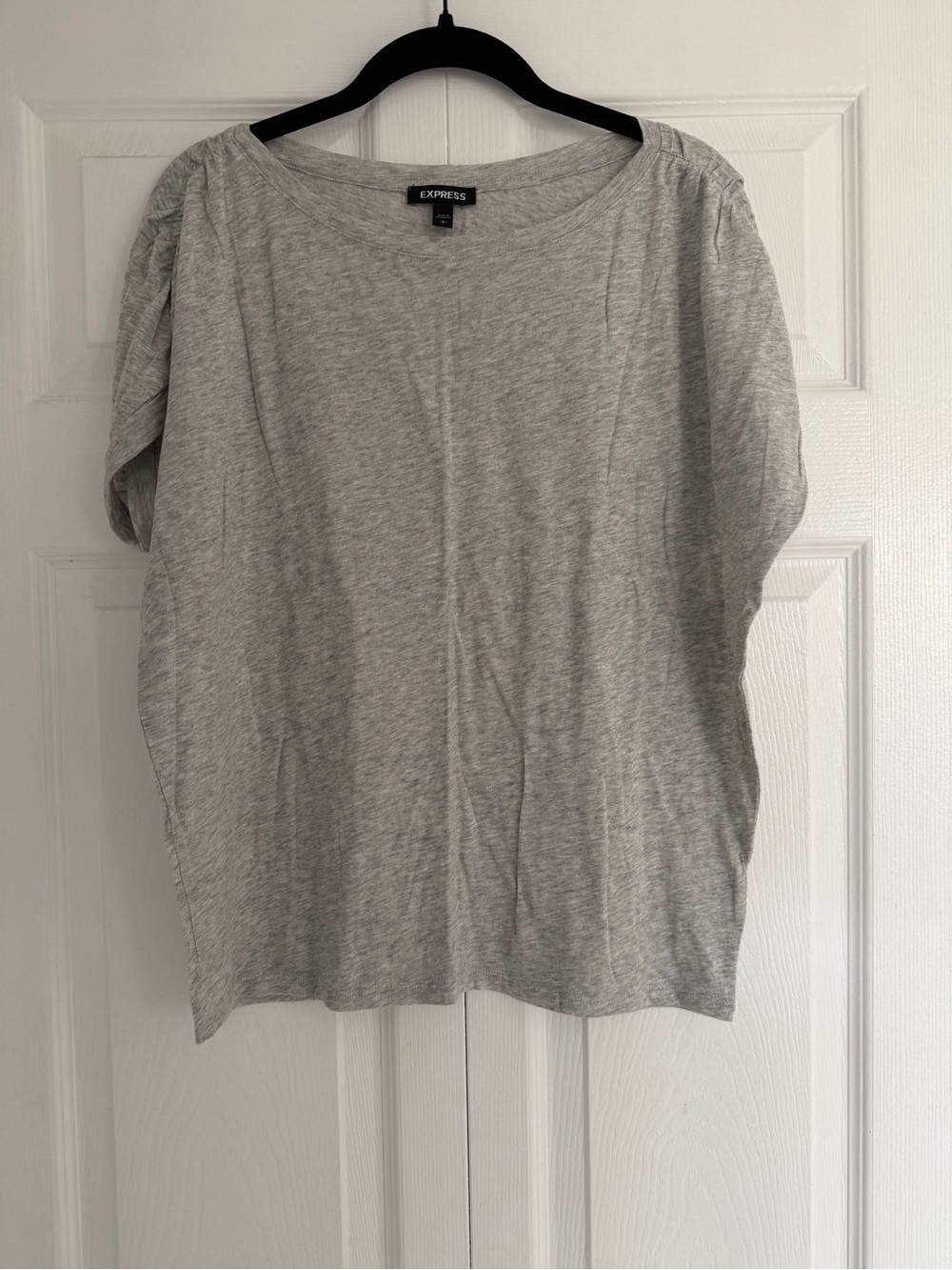 Express Light Heather Gray Short Sleeve Tee